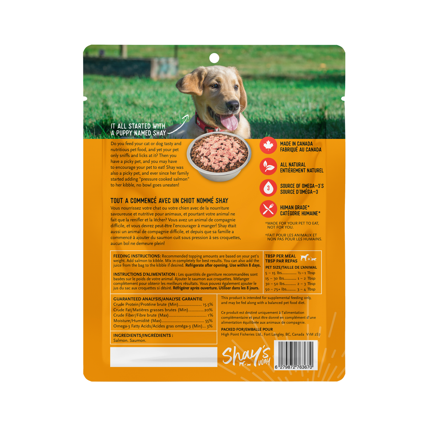 8 oz Steelhead Meal Topper