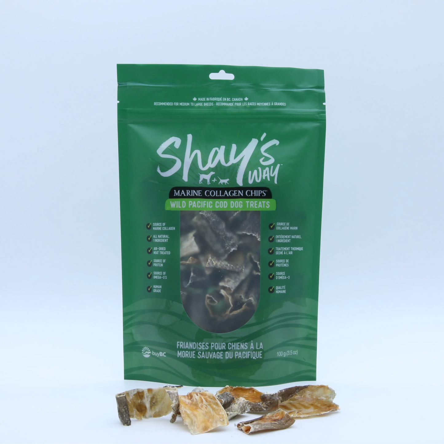 Marine Collagen Chips – Wild Pacific Cod Skins