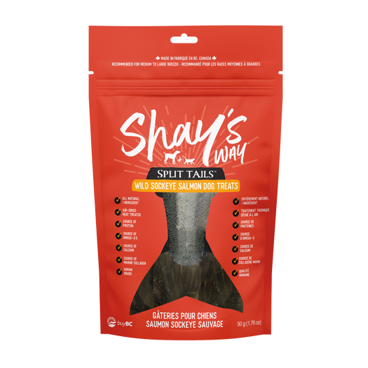 Wild Sockeye Split Tails Pet Treats