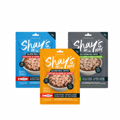 Meal Topper Trio Pack Atlantic Steelhead and Herring pouches — Shay's Way